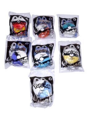 McDonalds Pokemon Battle Balls 2-8 Happy Meal Toys set of seven New 2014